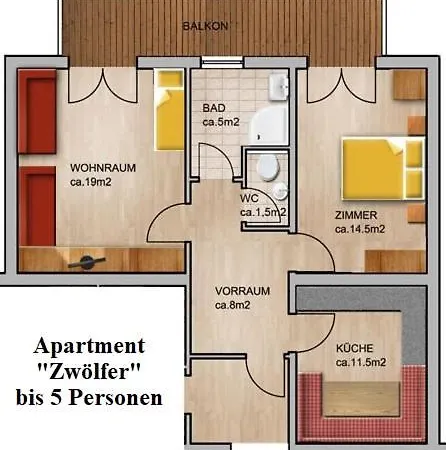 Maison d'hôtes Sportpension Elisabeth